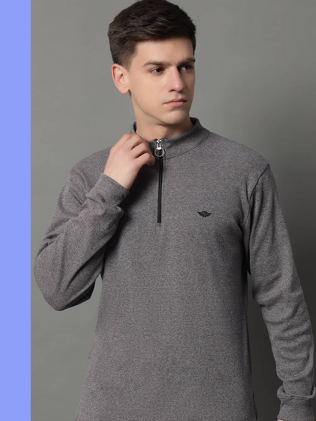     			GET GOLF Cotton Blend Hooded Men's Sweatshirt - Grey ( Pack of 1 )