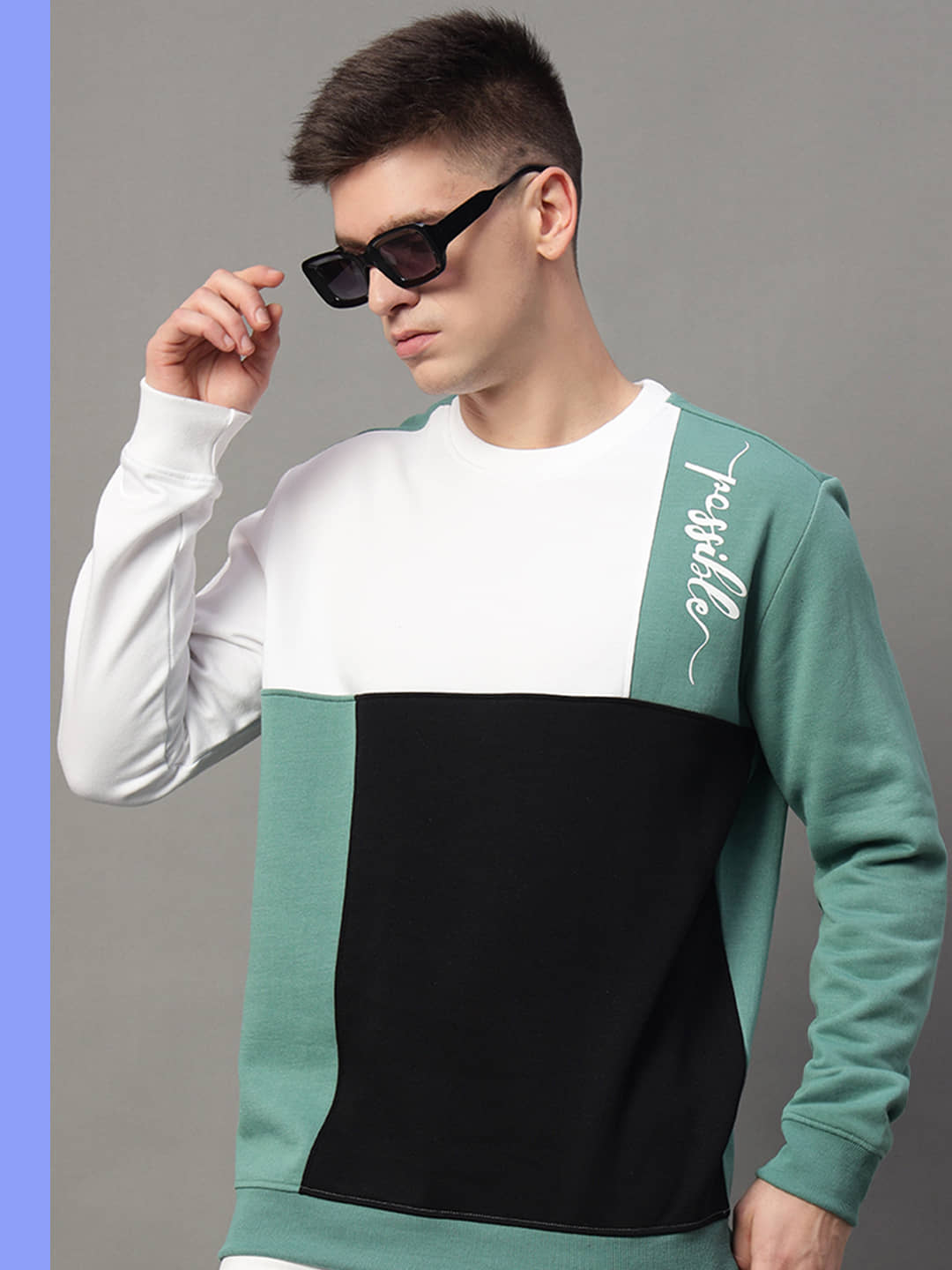 GET GOLF Cotton Blend Round Neck Men's Sweatshirt - White ( Pack of 1 )