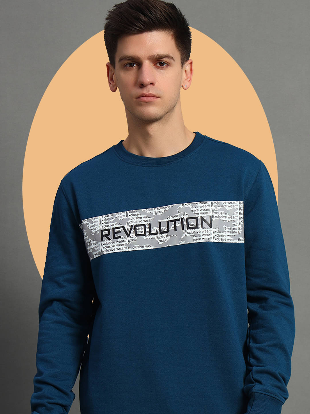     			GET GOLF Cotton Blend Round Neck Men's Sweatshirt - Teal ( Pack of 1 )