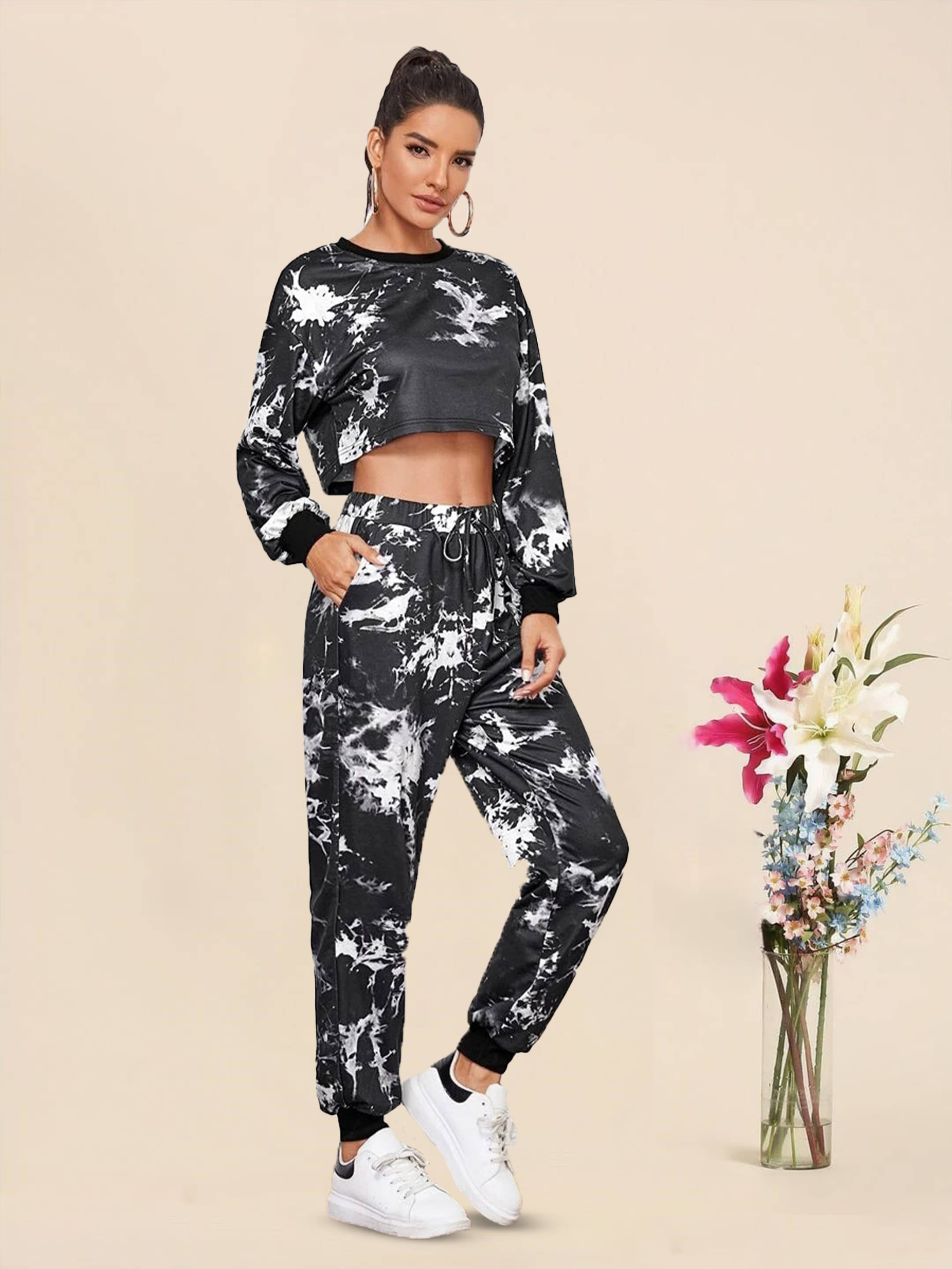     			INFRIM Multi Color Cotton Blend Printed Tracksuit - Pack of 1
