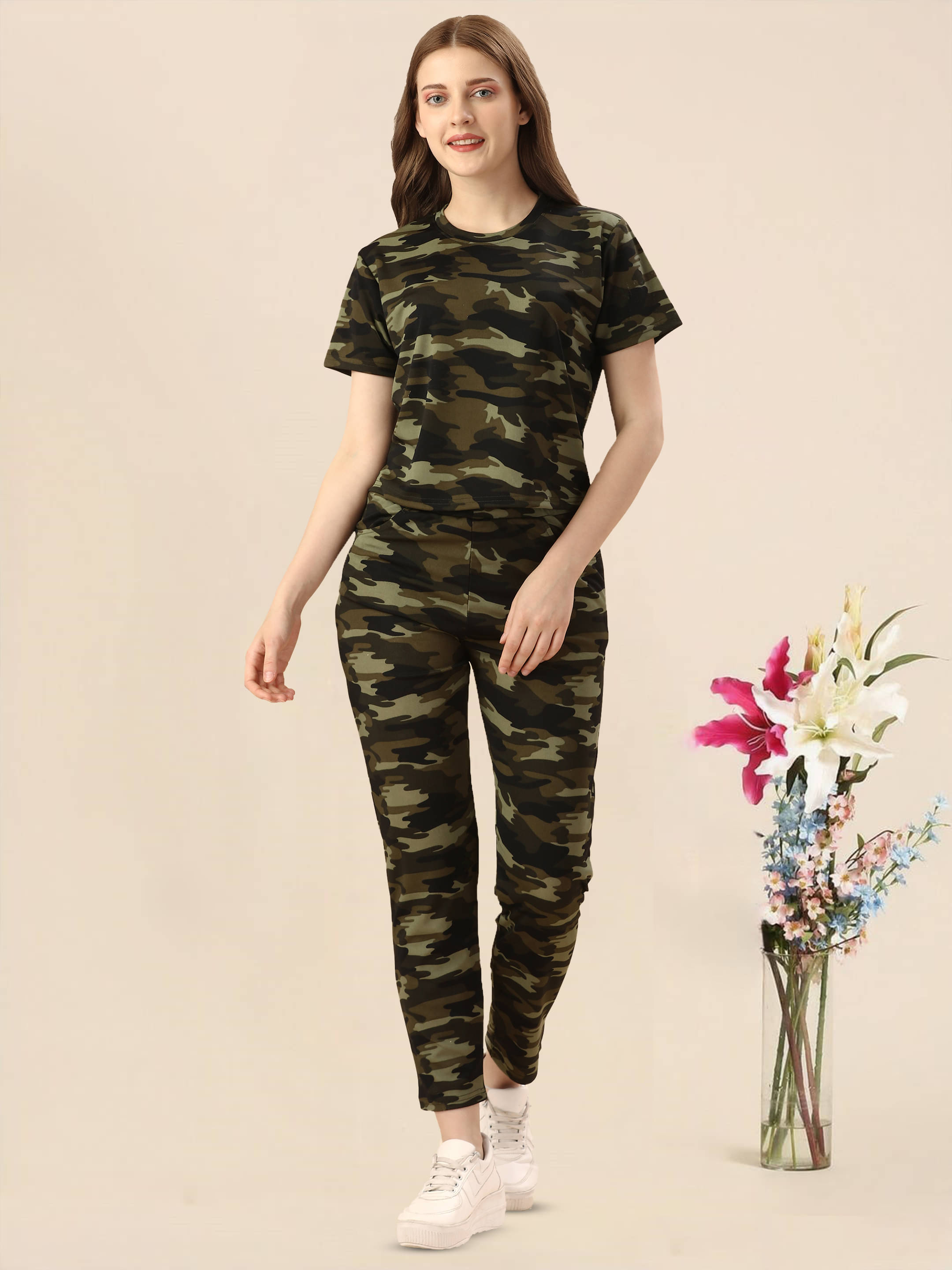     			INFRIM Multi Color Cotton Blend Printed Tracksuit - Pack of 1