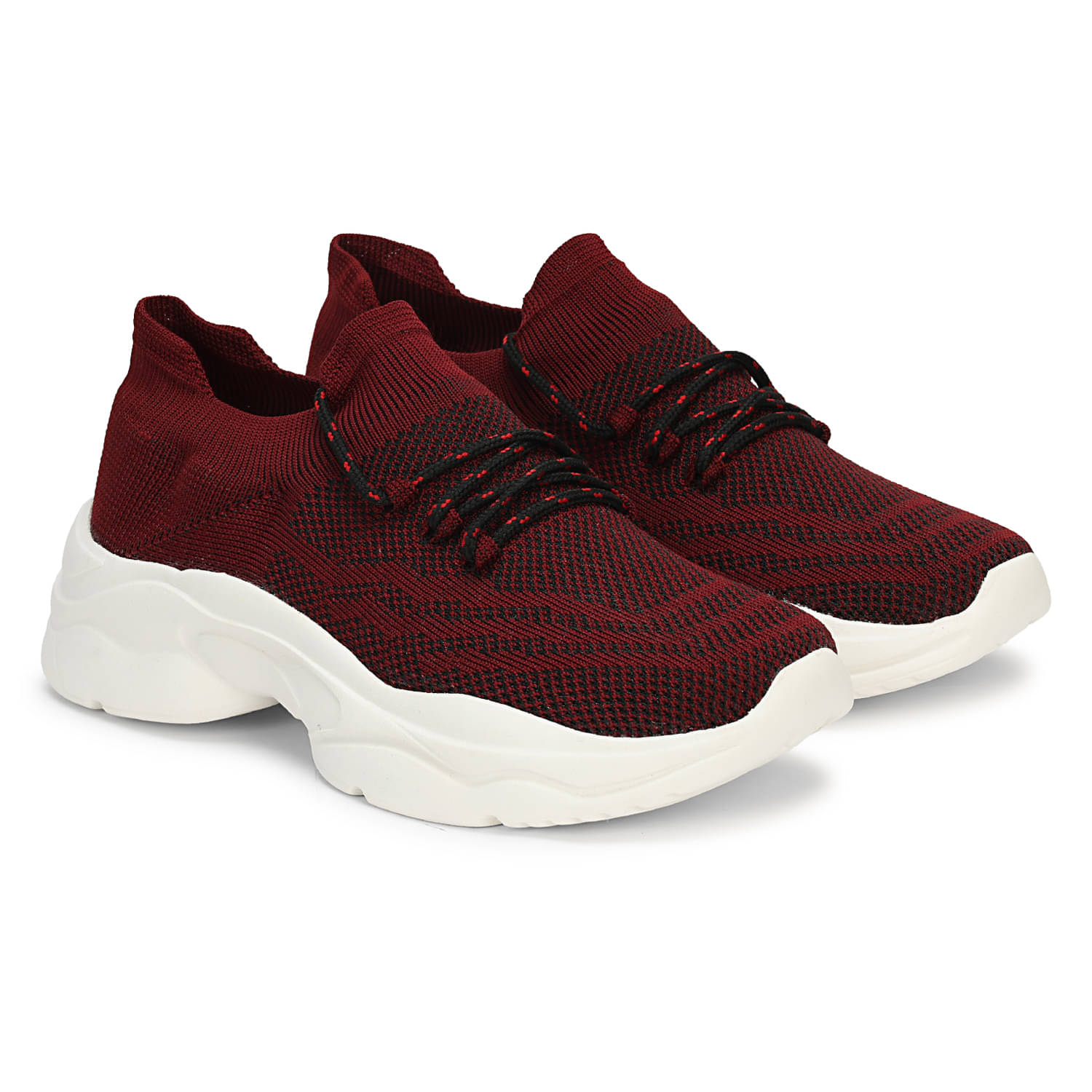     			Kraasa - Maroon Women's Running Shoes