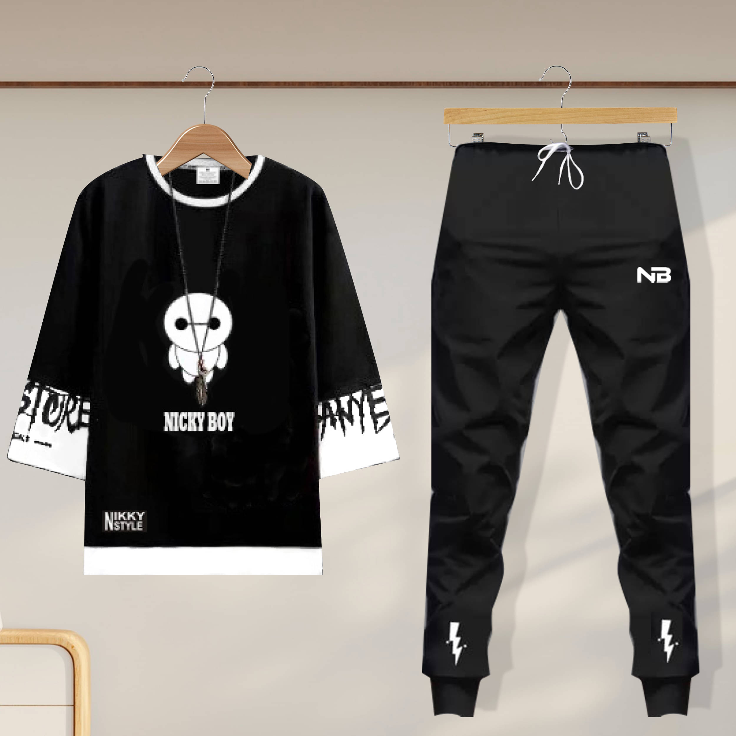 Lieo Trend Black Cotton Blend Regular Fit Men's Tracksuit ( Pack of 1 ) Lieo Trend Black Cotton Blend Regular Fit Men's Tracksuit ( Pack of 1 )