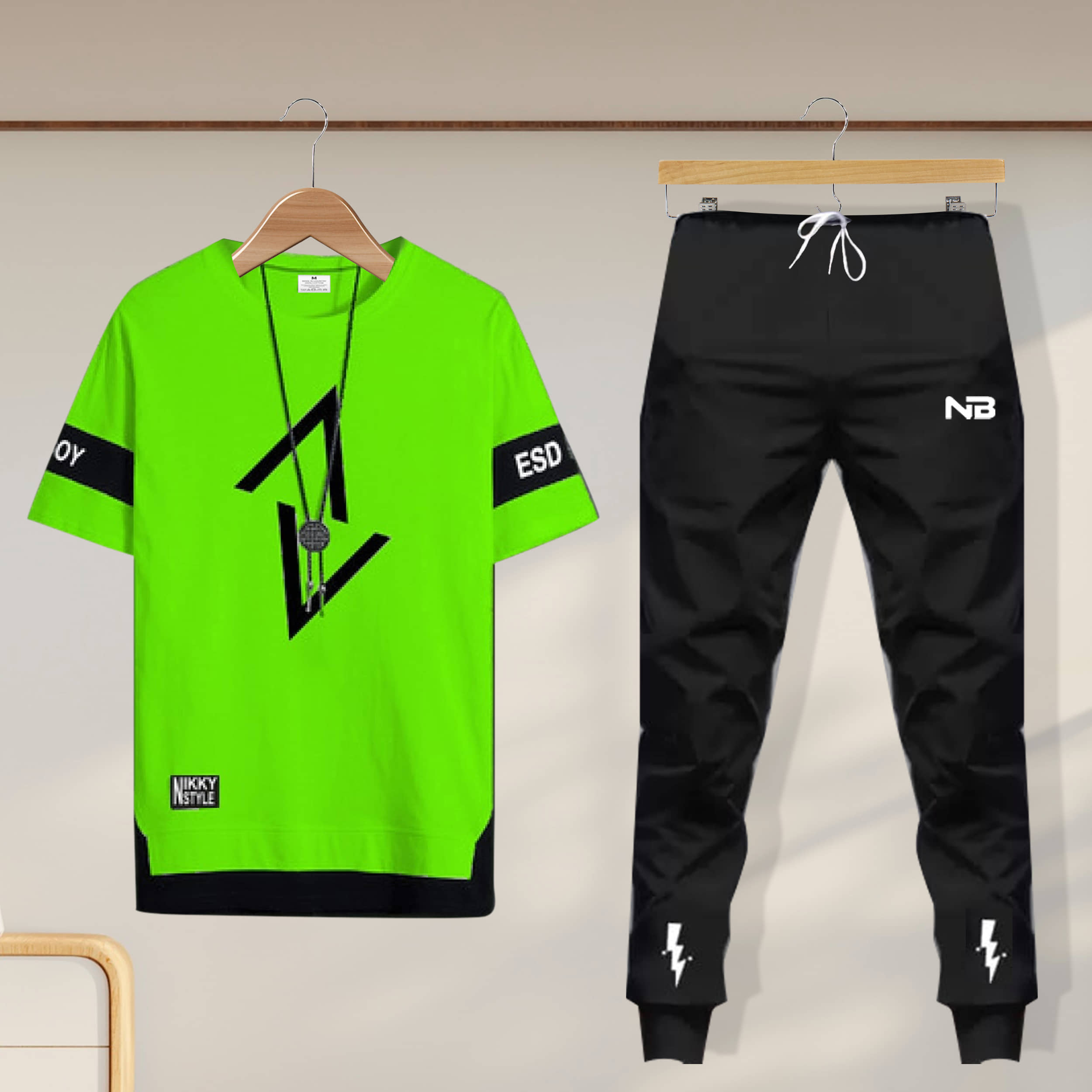 Lieo Trend Multicolor Cotton Blend Regular Fit Men's Tracksuit ( Pack of 1 )