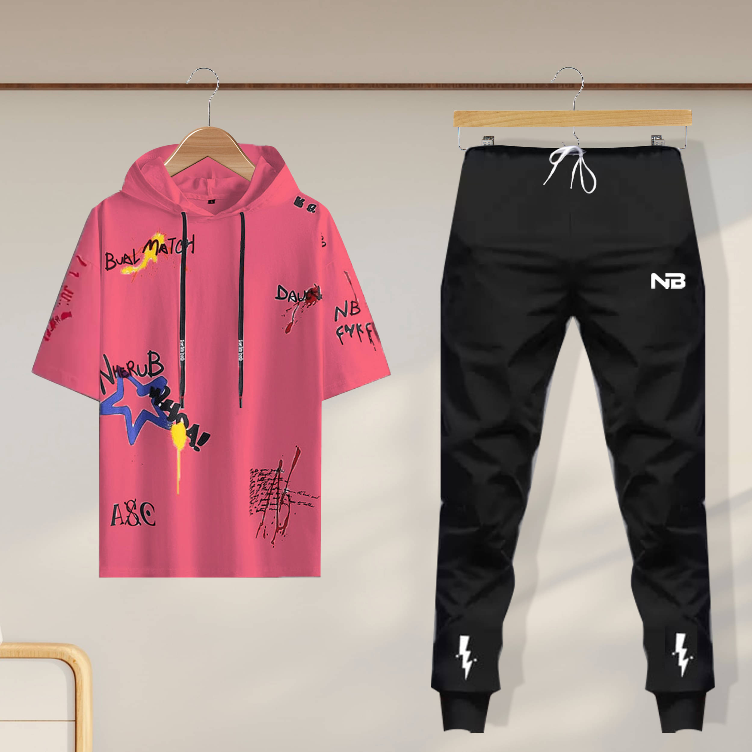     			Lieo Trend Multicolor Cotton Blend Regular Fit Men's Tracksuit ( Pack of 1 )