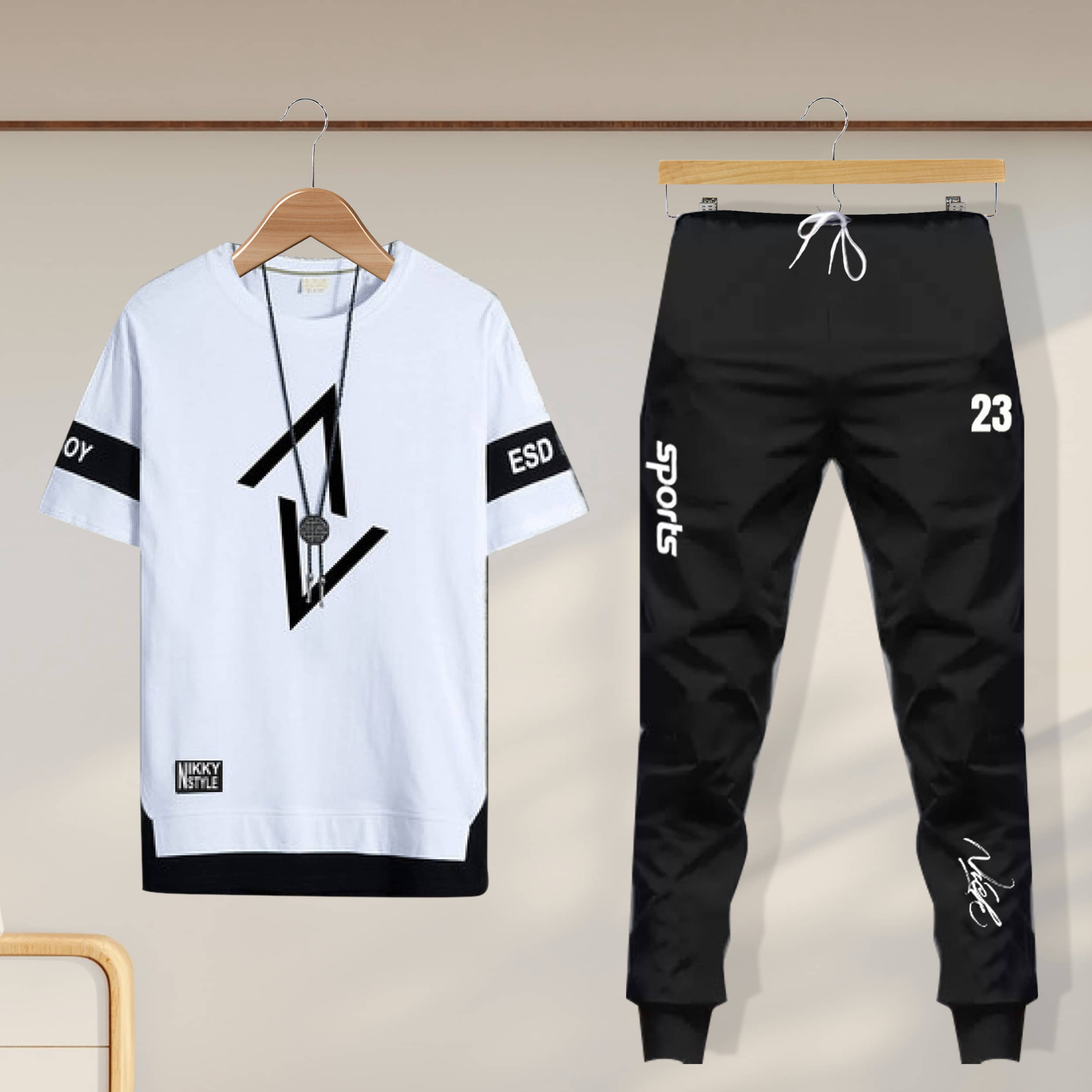 Lieo Trend Multicolor Cotton Blend Regular Fit Men's Tracksuit ( Pack of 1 )