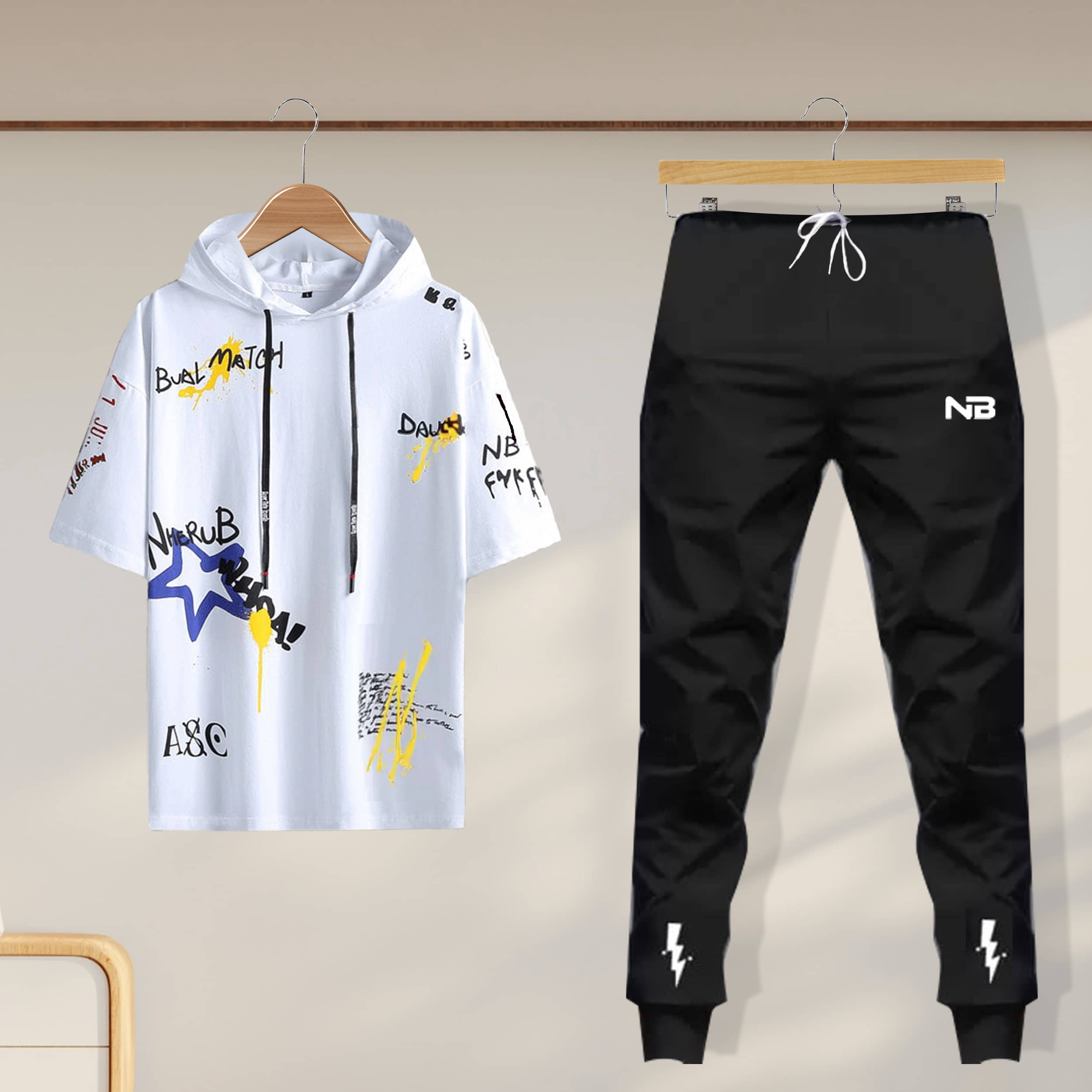 Lieo Trend Multicolor Cotton Blend Regular Fit Men's Tracksuit ( Pack of 1 )