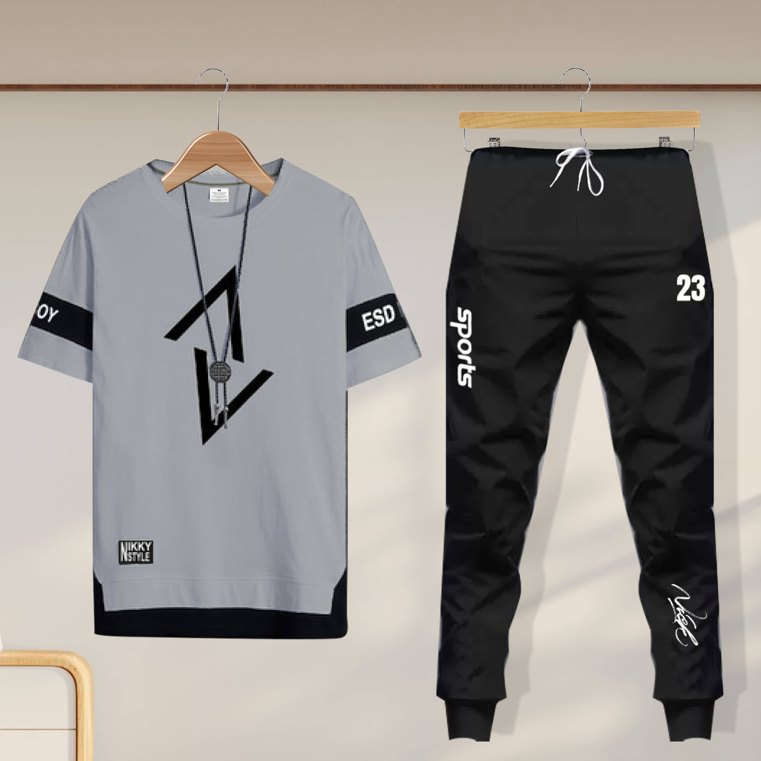 Lieo Trend Multicolor Cotton Blend Regular Fit Men's Tracksuit ( Pack of 1 )