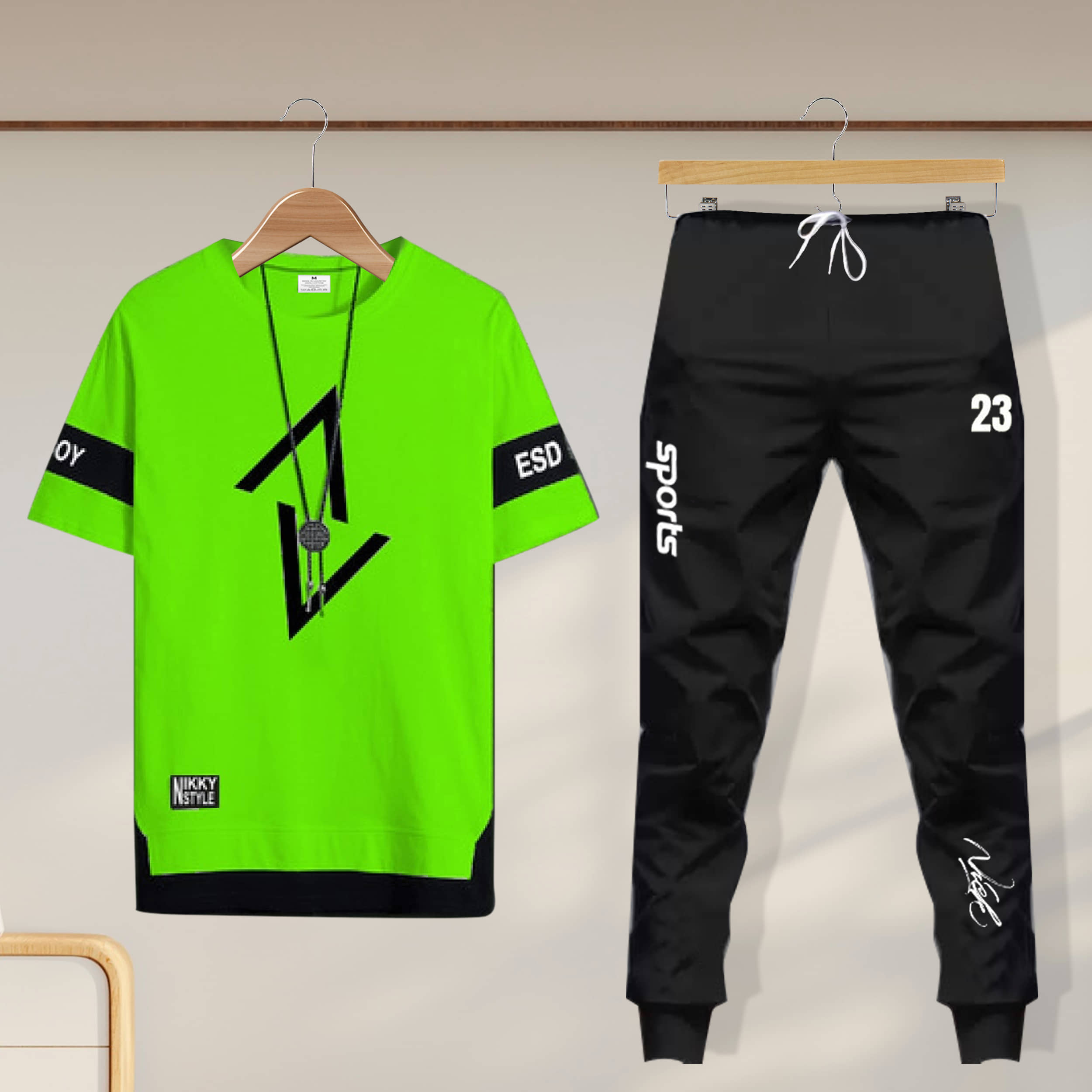 Lieo Trend Multicolor Cotton Blend Regular Fit Men's Tracksuit ( Pack of 1 )