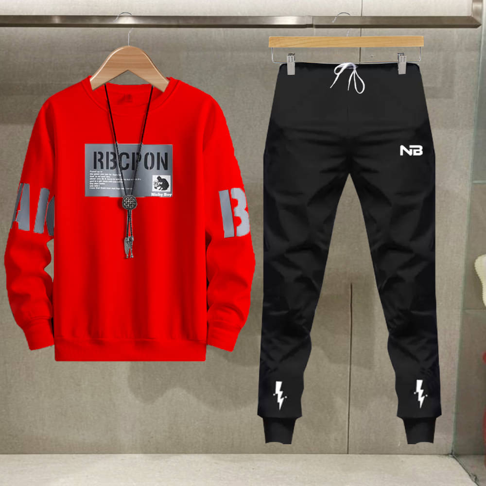 Lieo Trend Multicolor Cotton Blend Regular Fit Men's Tracksuit ( Pack of 1 ) Lieo Trend Multicolor Cotton Blend Regular Fit Men's Tracksuit ( Pack of 1 )