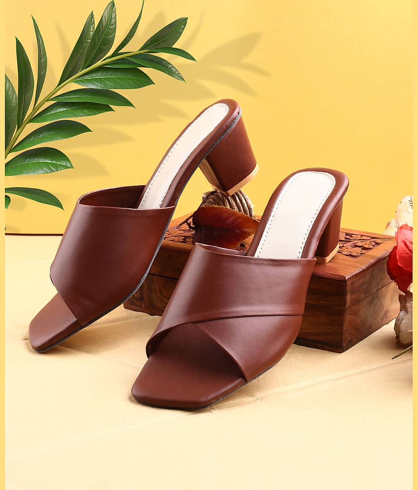 Paduki Black Women's Slip On Heels - Heels | Buy online on ZillyBuy