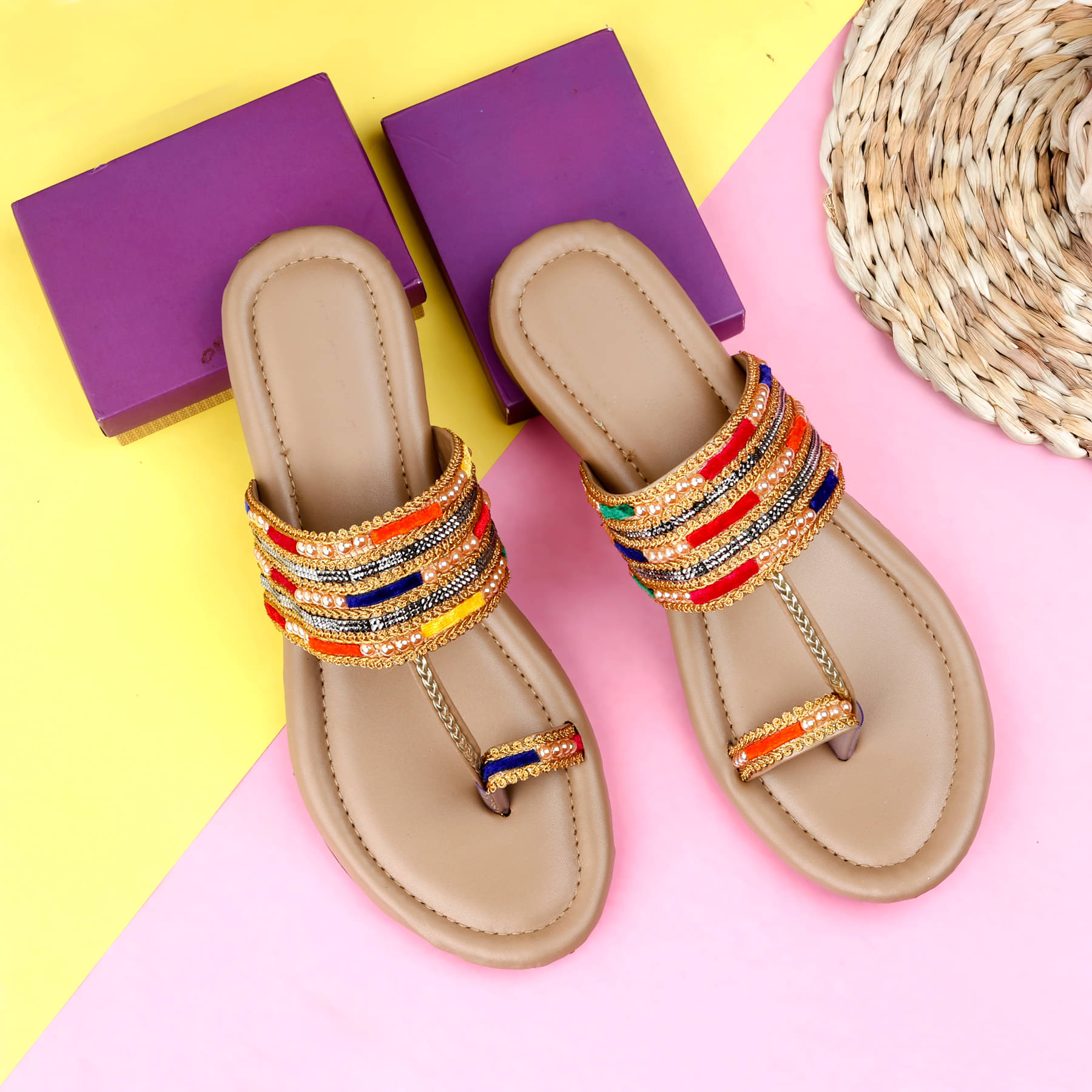     			Paduki Gold Women's Flats