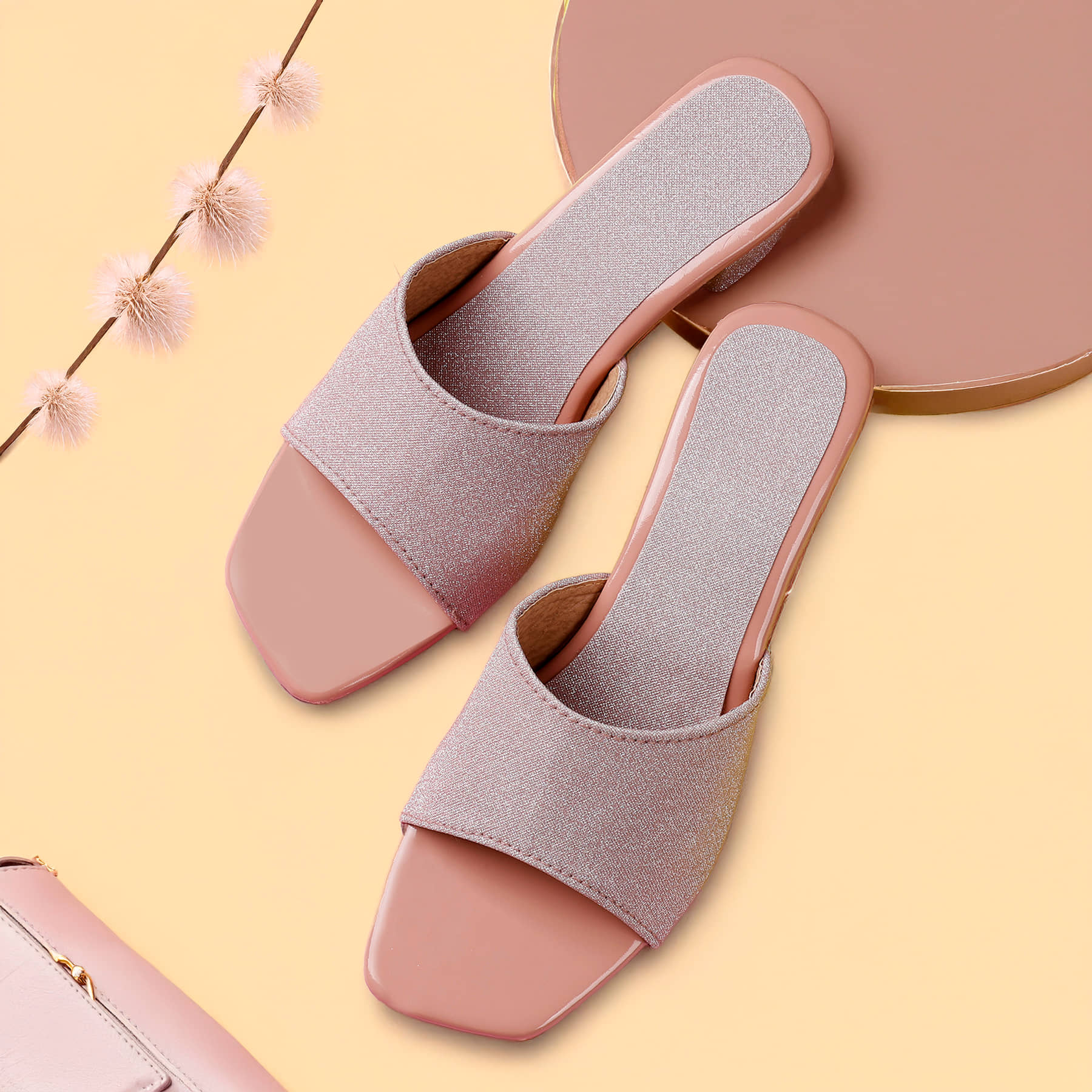 Paduki Pink Women's Slip On Heels - Heels | Buy online on ZillyBuy