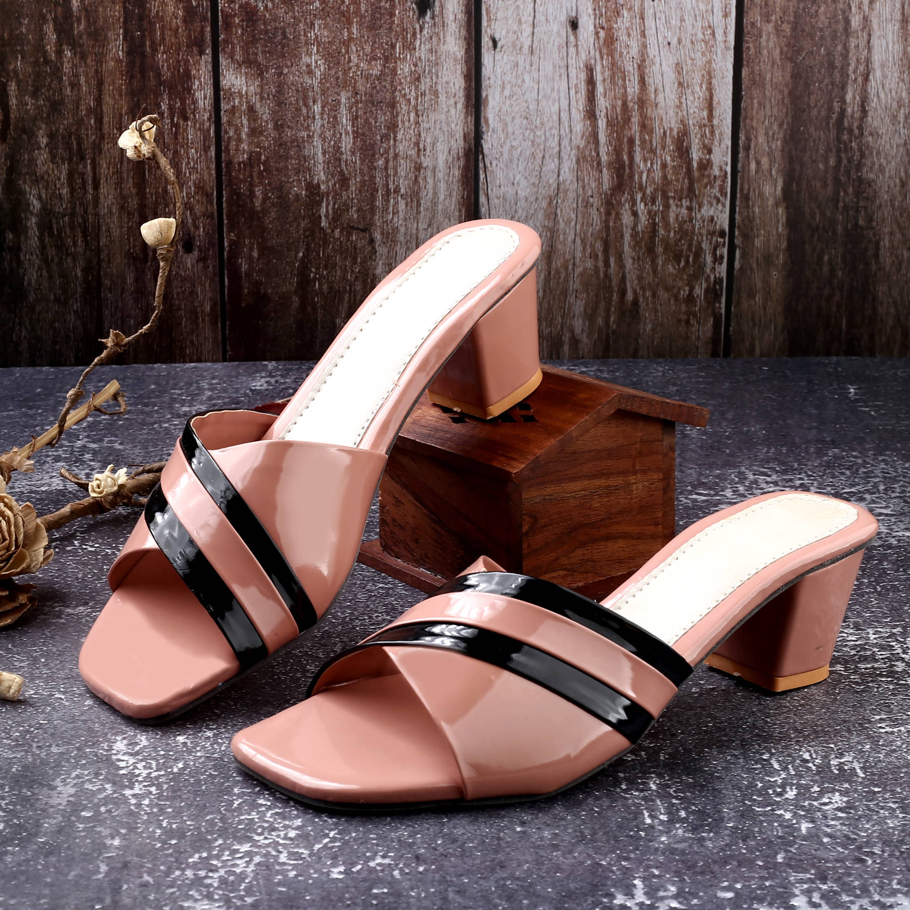 Paduki Pink Women's Slip On Heels Paduki Pink Women's Slip On Heels