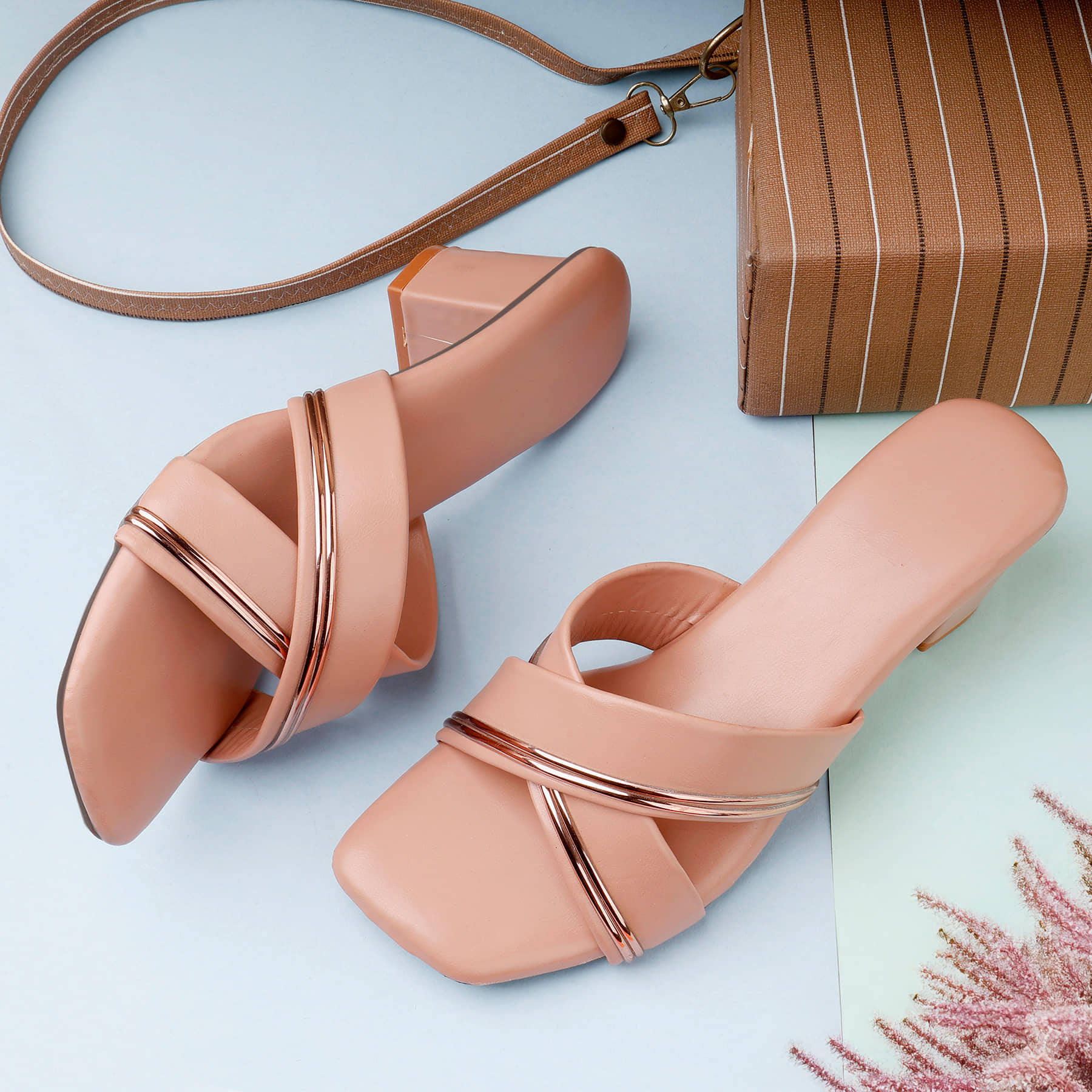 Paduki White Women's Slip On Heels - Heels | Buy online on ZillyBuy