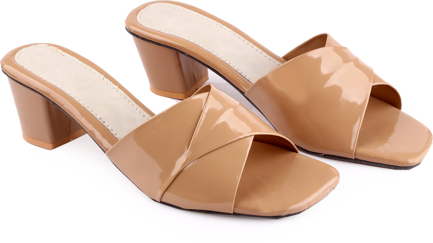     			Paduki Tan Women's Slip On Heels