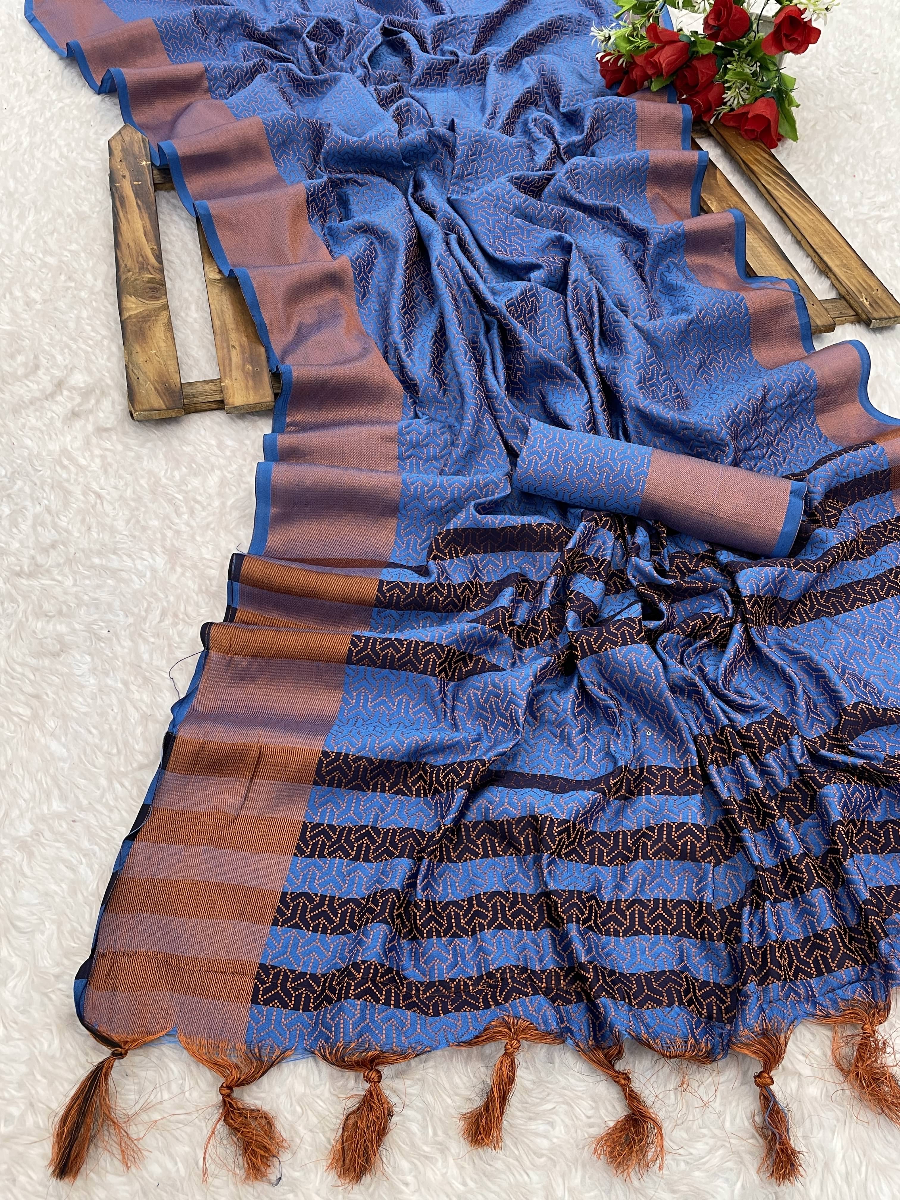 Shree Gullak Silk Art Silk Self Design Saree With Unstitched Blouse Piece ( Blue ) Shree Gullak Silk Art Silk Self Design Saree With Unstitched Blouse Piece ( Blue )
