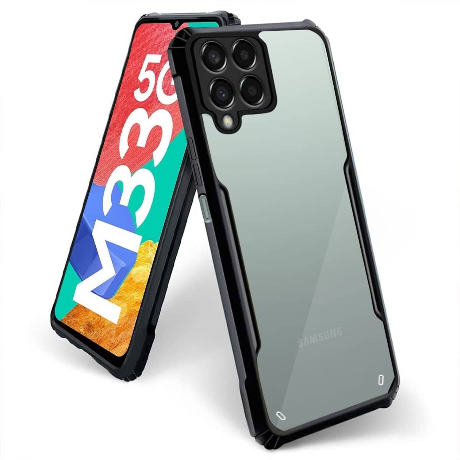 VAKIBO Plain Cases Compatible For Rubber Samsung Galaxy M33 ( Pack of 1 ) VAKIBO Plain Cases Compatible For Rubber Samsung Galaxy M33 ( Pack of 1 )