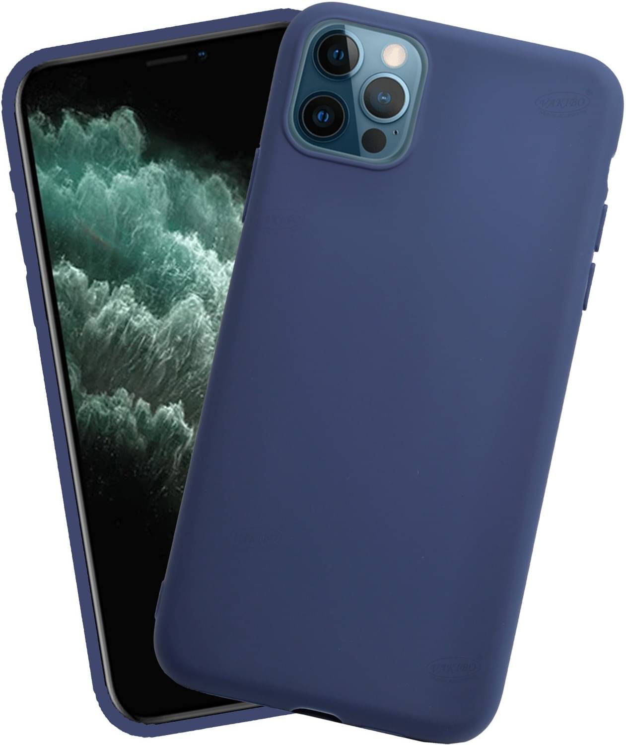     			VAKIBO Plain Cases Compatible For Rubber Apple iPhone 12 Pro ( Pack of 1 )