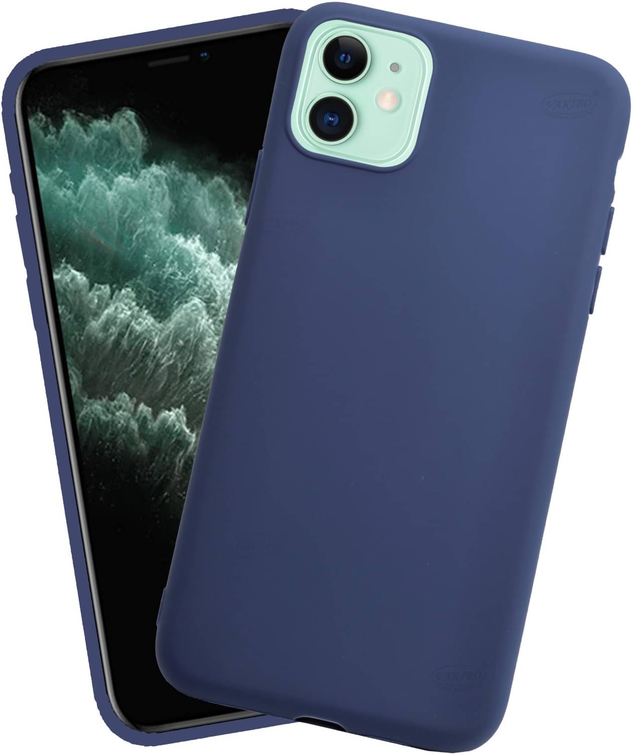     			VAKIBO Plain Cases Compatible For Rubber Apple iPhone 11 ( Pack of 1 )