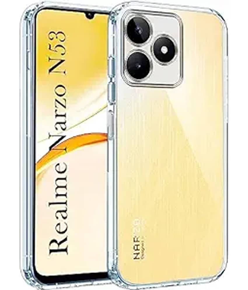 VAKIBO Plain Cases Compatible For Rubber Realme Narzo N53 ( Pack of 1 )