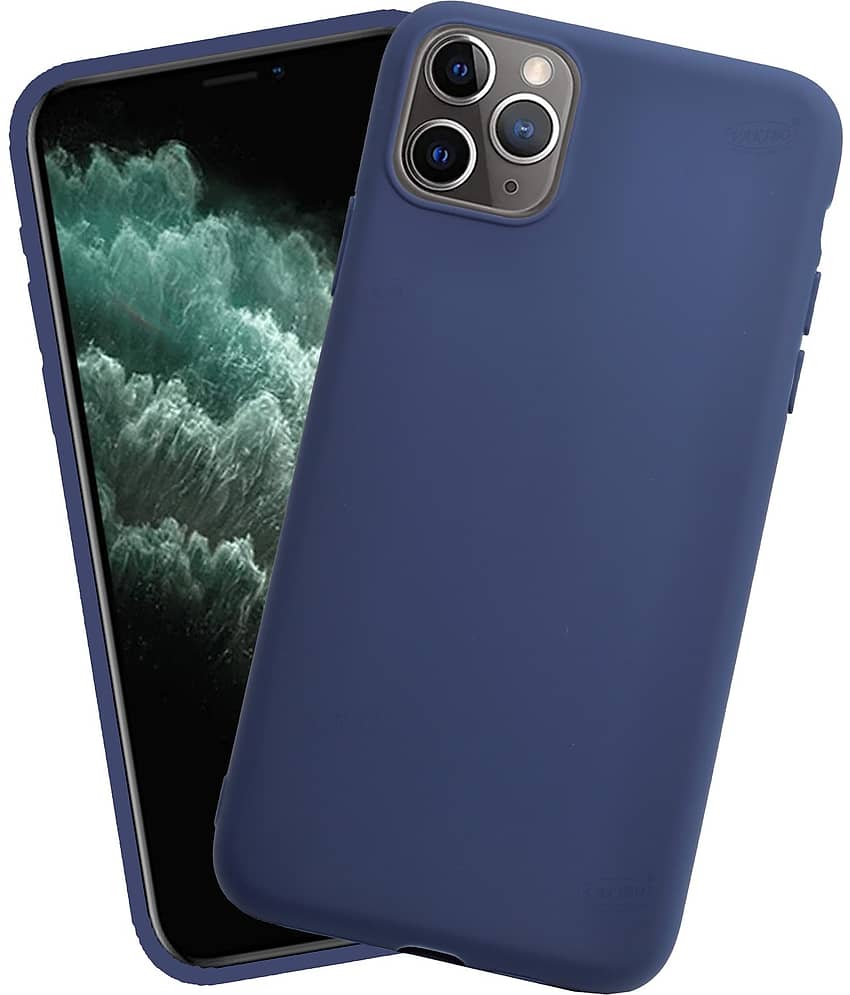 VAKIBO Plain Cases Compatible For Rubber Apple Iphone 11 Pro Max ( Pack of 1 )