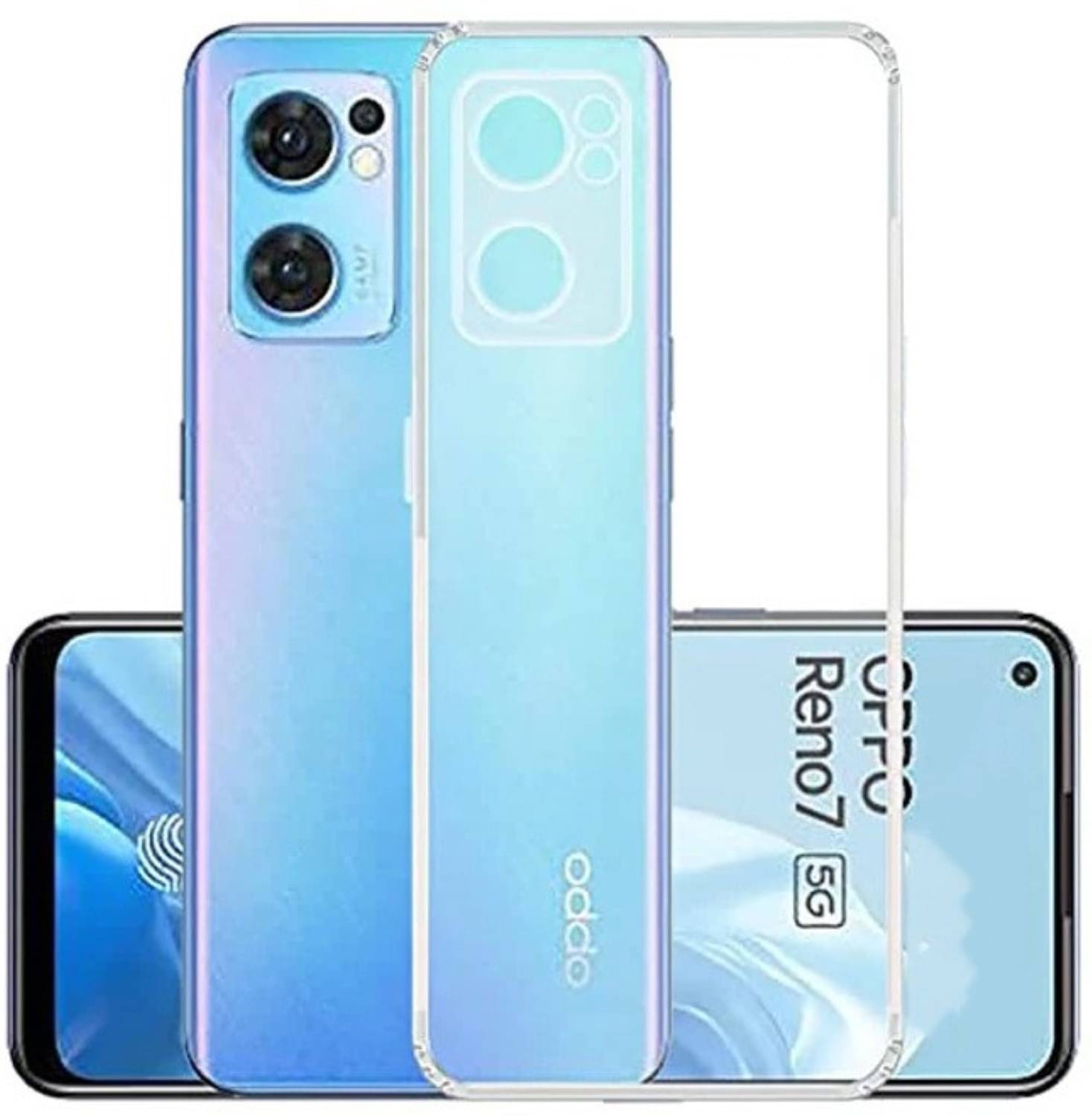     			VAKIBO Plain Cases Compatible For Rubber Oppo Reno 7 5G ( Pack of 1 )