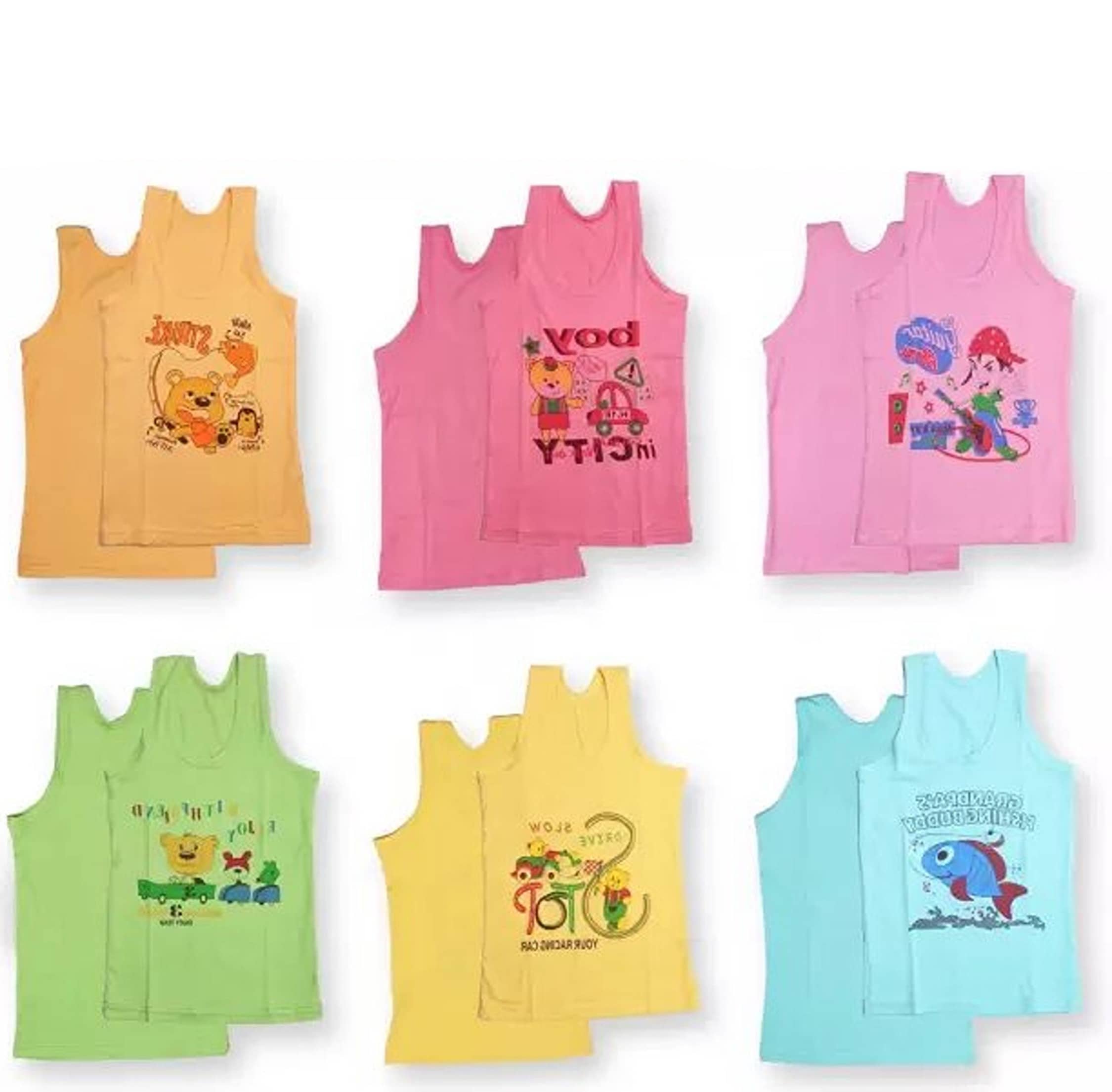 Cavenders Pack of 6 Boys Cotton Vest ( Multicolor ) - Nightwear & Loungewear | Buy online on ZillyBuy
