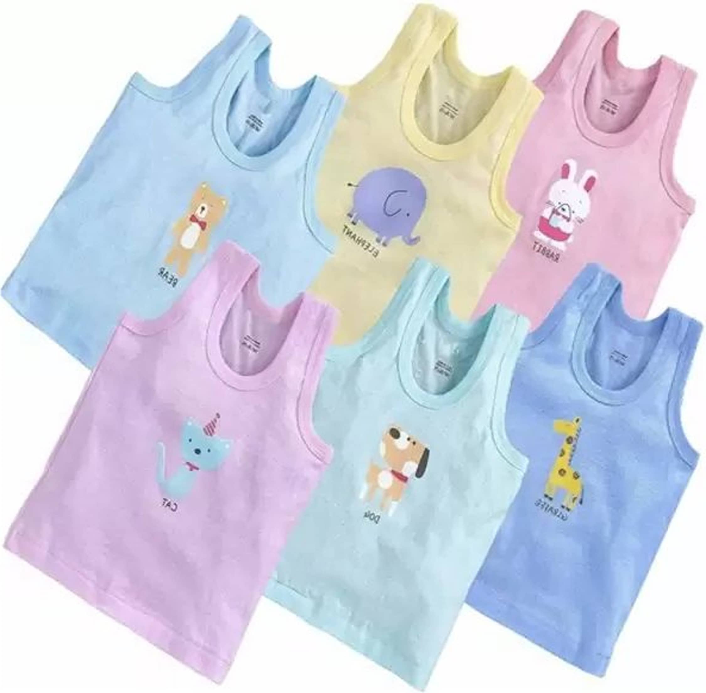 Cavenders Pack of 6 Boys Cotton Vest ( Multicolor ) - Nightwear & Loungewear | Buy online on ZillyBuy