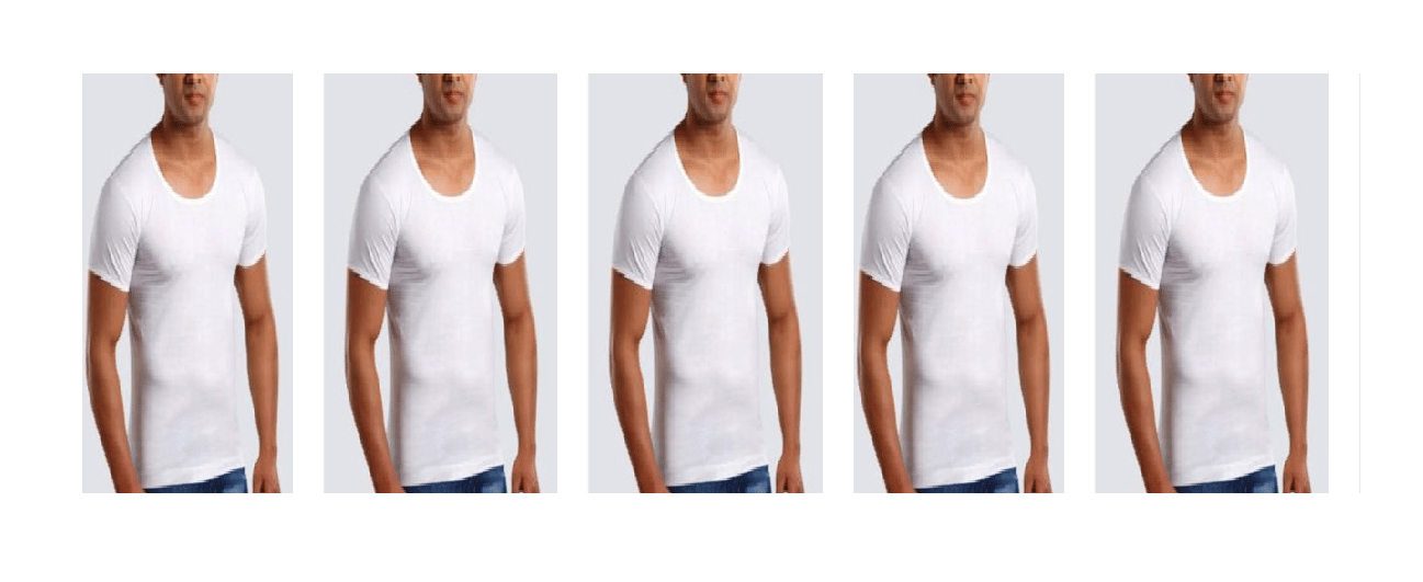 D1 DIFFERENT ONE Pack of 5 Cotton Basic Vest For Men ( White ) D1 DIFFERENT ONE Pack of 5 Cotton Basic Vest For Men ( White )