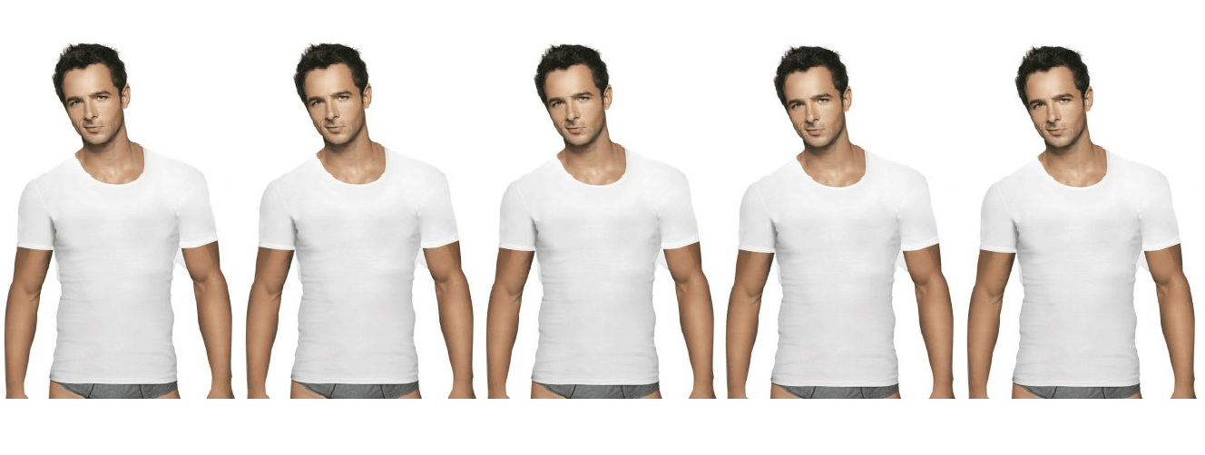 D1 DIFFERENT ONE Pack of 5 Cotton Basic Vest For Men ( White ) D1 DIFFERENT ONE Pack of 5 Cotton Basic Vest For Men ( White )