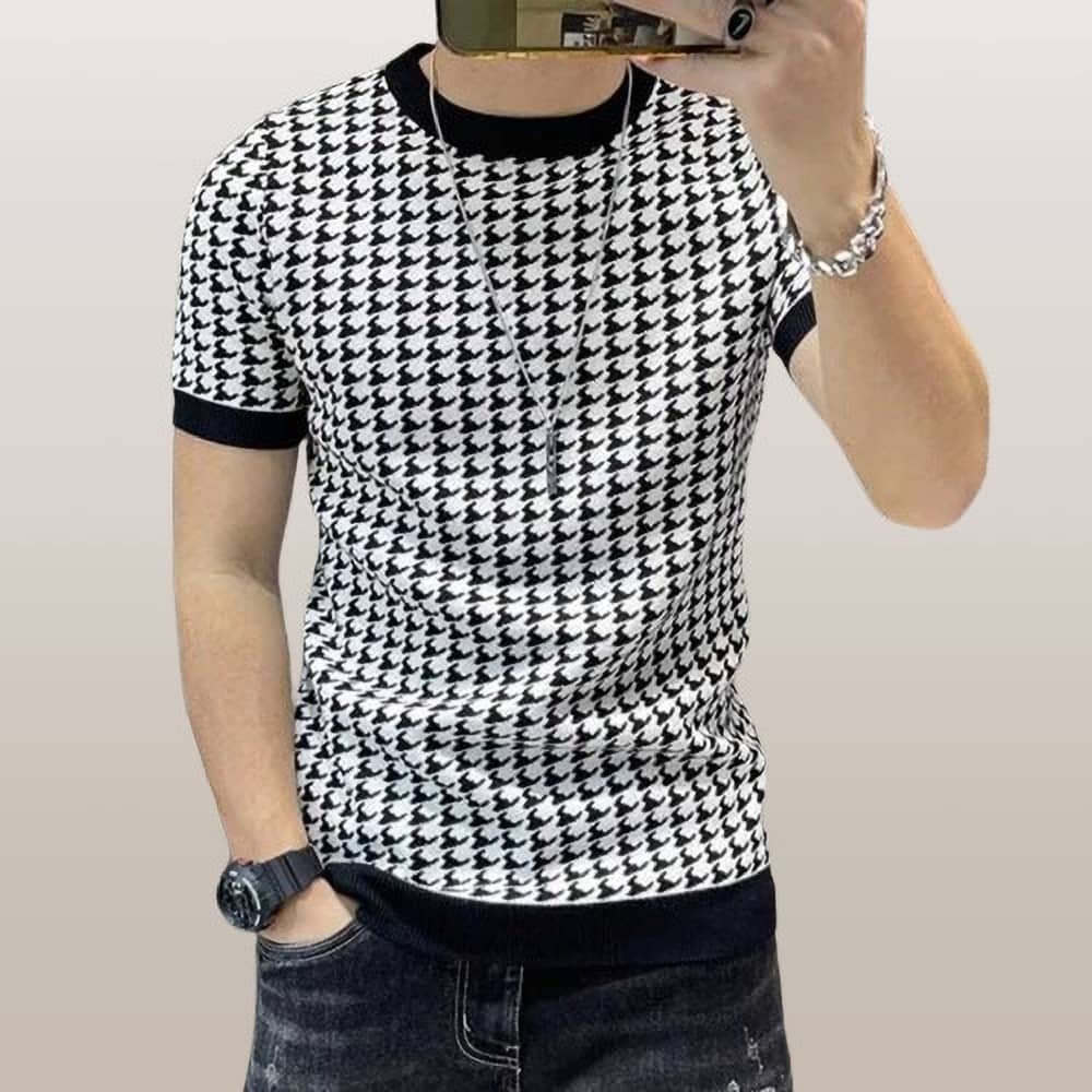 FABRIPPLE Polyester Regular Fit Printed Half Sleeves Men's Round T-Shirt - White ( Pack of 1 )