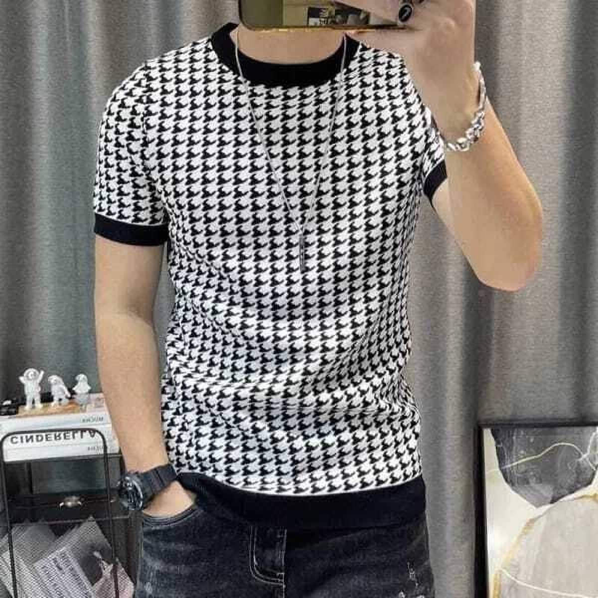 FABRIPPLE Polyester Regular Fit Printed Half Sleeves Men's Round T-Shirt - White ( Pack of 1 )
