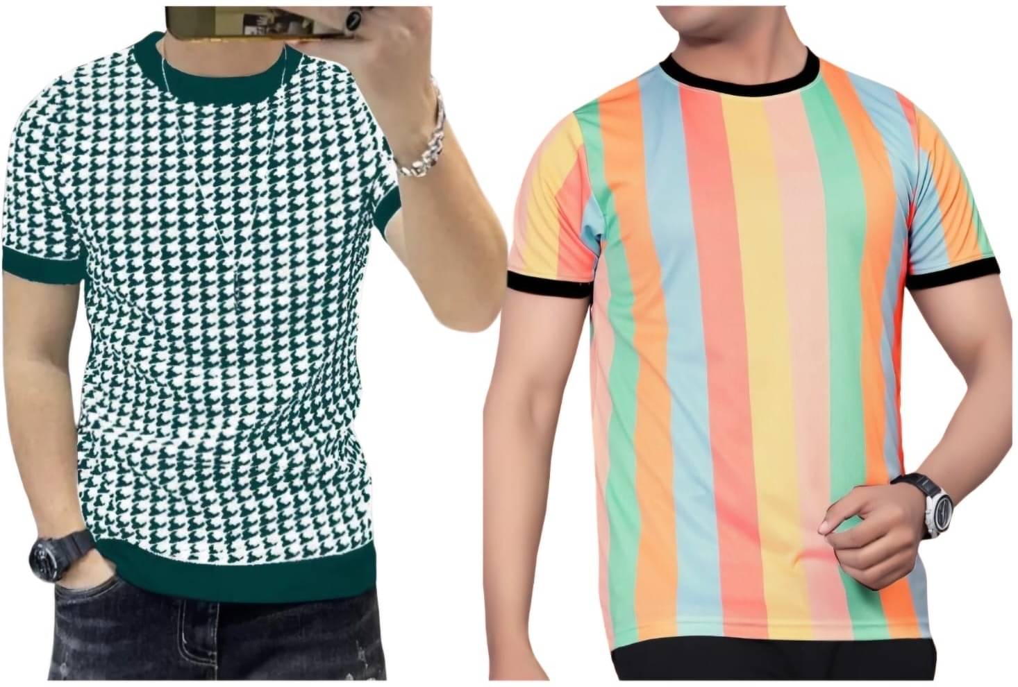 FABRIPPLE Polyester Regular Fit Printed Half Sleeves Men's Round T-Shirt - Multicolor ( Pack of 1 ) FABRIPPLE Polyester Regular Fit Printed Half Sleeves Men's Round T-Shirt - Multicolor ( Pack of 1 )