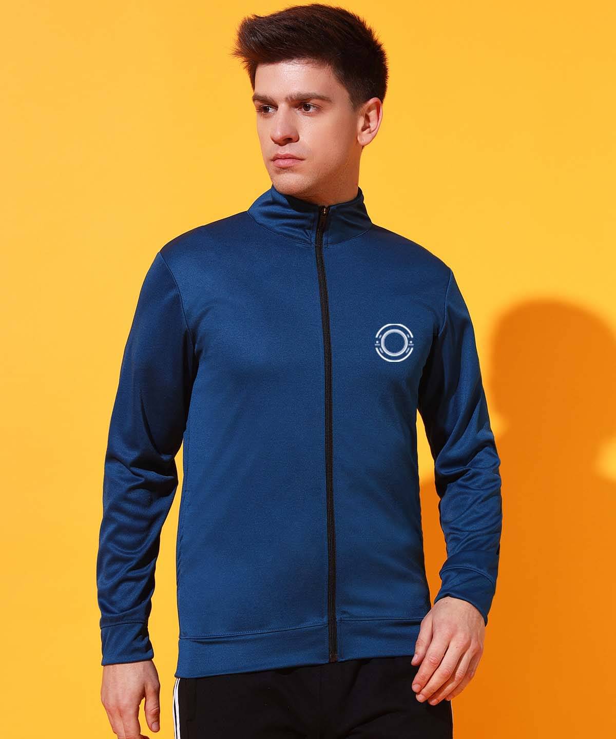     			Glito Polyester Blend Men's Casual Jacket - Blue ( Pack of 1 )