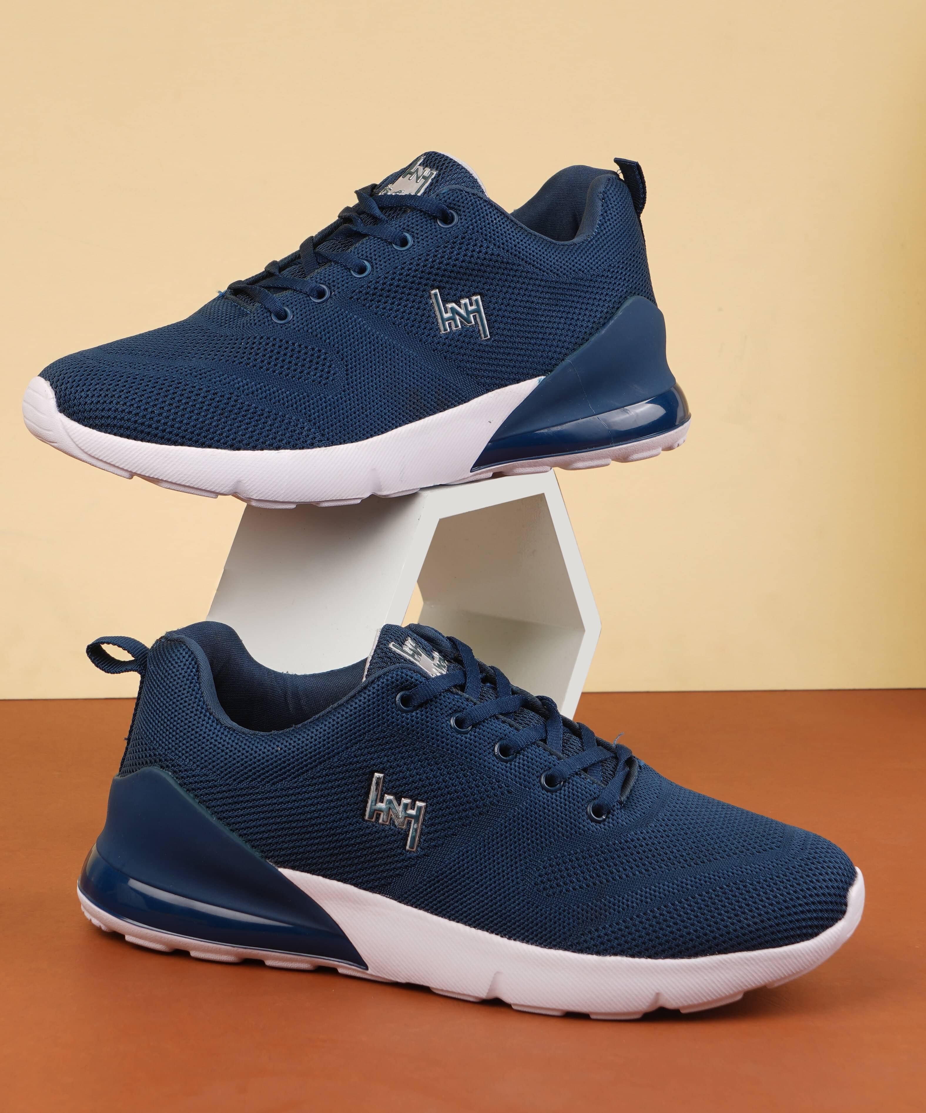     			Heris & Hemly HNH-7061_Teal Blue Blue Men's Sports Running Shoes