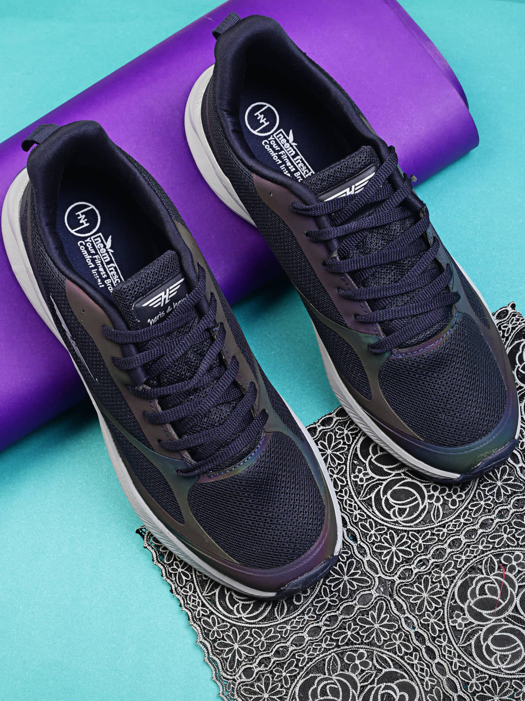 Heris & Hemly HNH-7073_Navy Blue Blue Men's Sports Running Shoes - Sports Shoes | Buy online on ZillyBuy