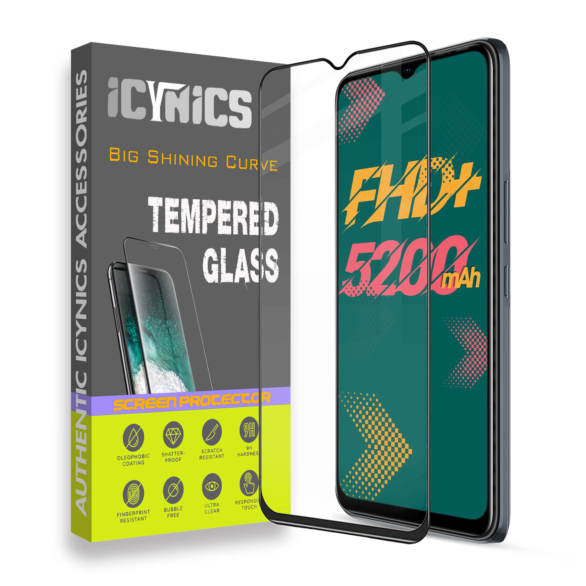 Icynics Tempered Glass Compatible For Infinix Hot 11 ( Pack of 1 ) Icynics Tempered Glass Compatible For Infinix Hot 11 ( Pack of 1 )