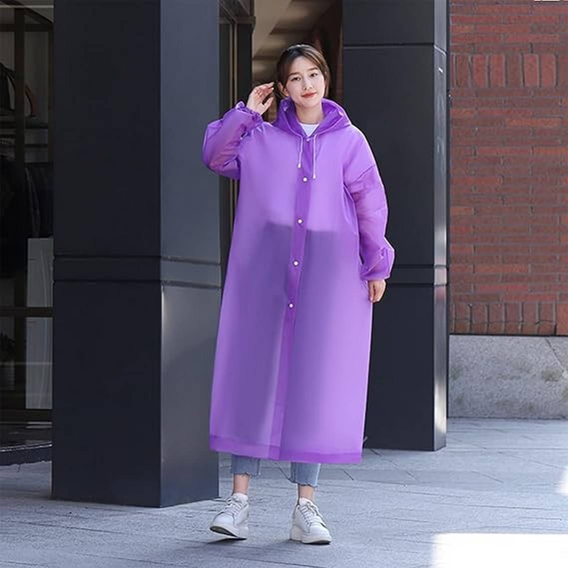 Infispace Long Raincoat - Purple Infispace Long Raincoat - Purple
