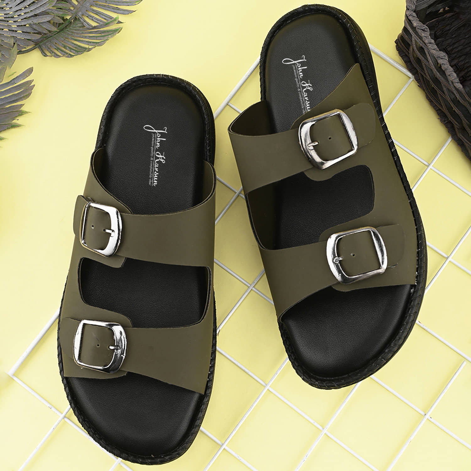 John Karsun Olive Men's Daily Slipper