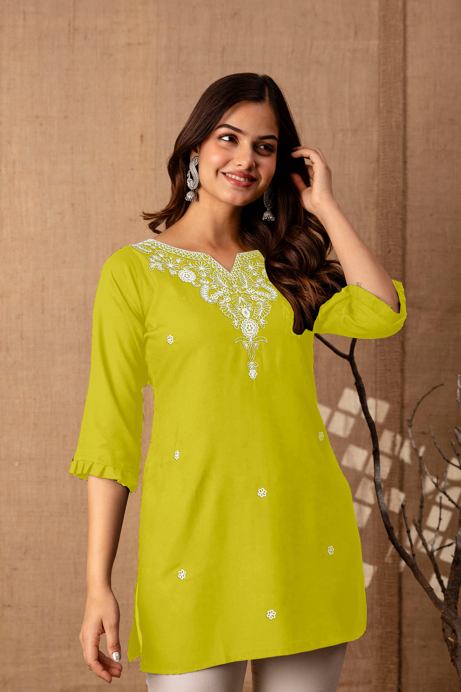 Rayon Short Kurti For Women (Pack of 1) - Kurtis, Tunics | Buy online on ZillyBuy