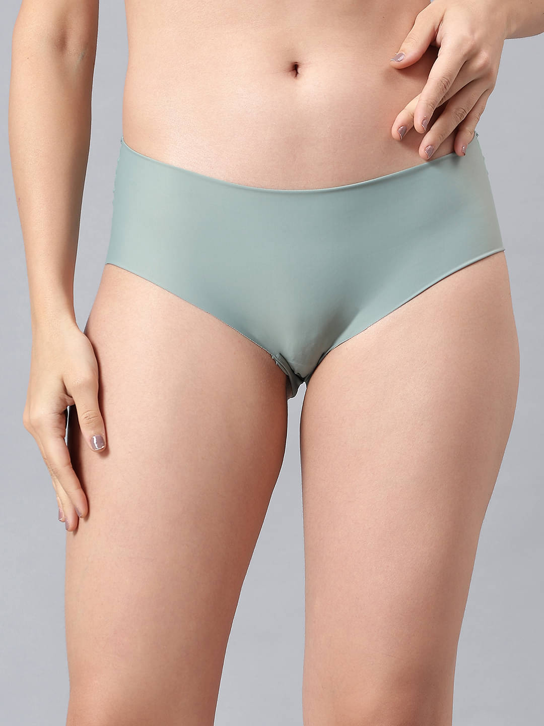     			La Intimo Pack of 1 Nylon Hipster For Women ( Green )