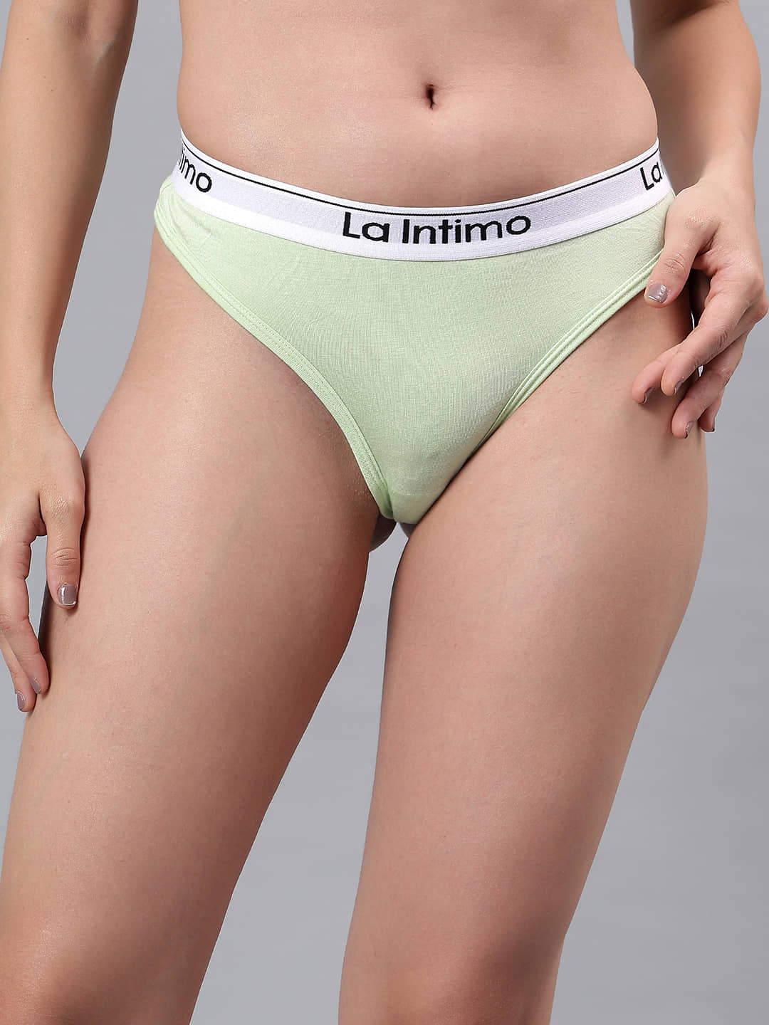 La Intimo Pack of 1 Modal Thongs For Women ( Lime Green )