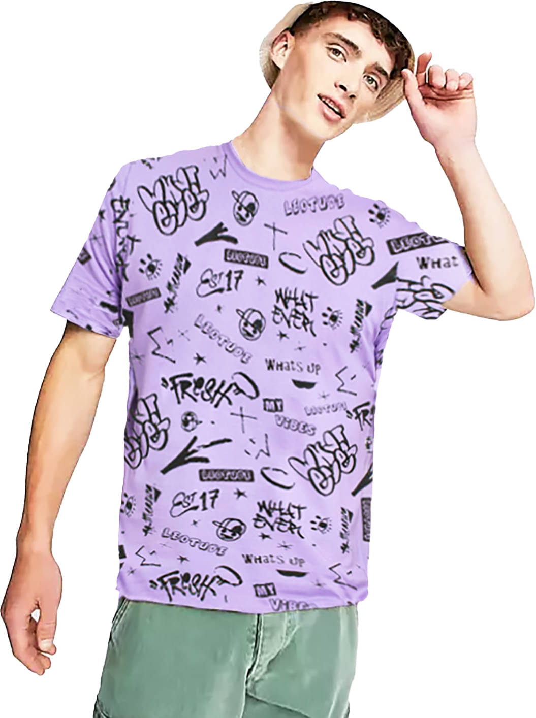 Leotude Cotton Blend Regular Fit Printed Half Sleeves Men's Round T-Shirt - Purple ( Pack of 1 )     			Leotude Cotton Blend Regular Fit Printed Half Sleeves Men's Round T-Shirt - Purple ( Pack of 1 )