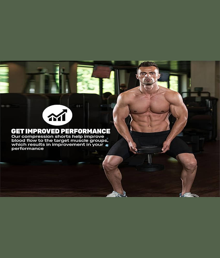 NEVER LOSE Black Nylon Men's Cycling Shorts ( Pack of 1 )