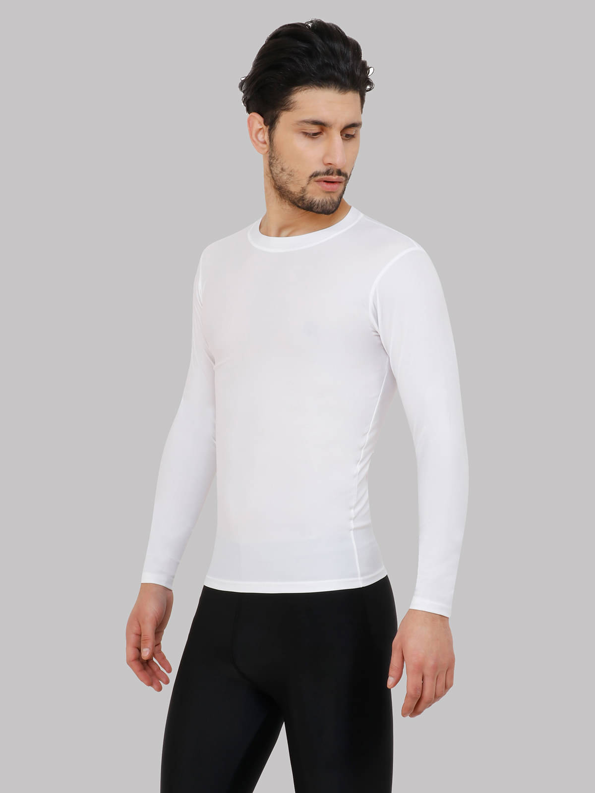     			NEVER LOSE White Polyester Slim Fit Men's Sports T-Shirt ( Pack of 1 )