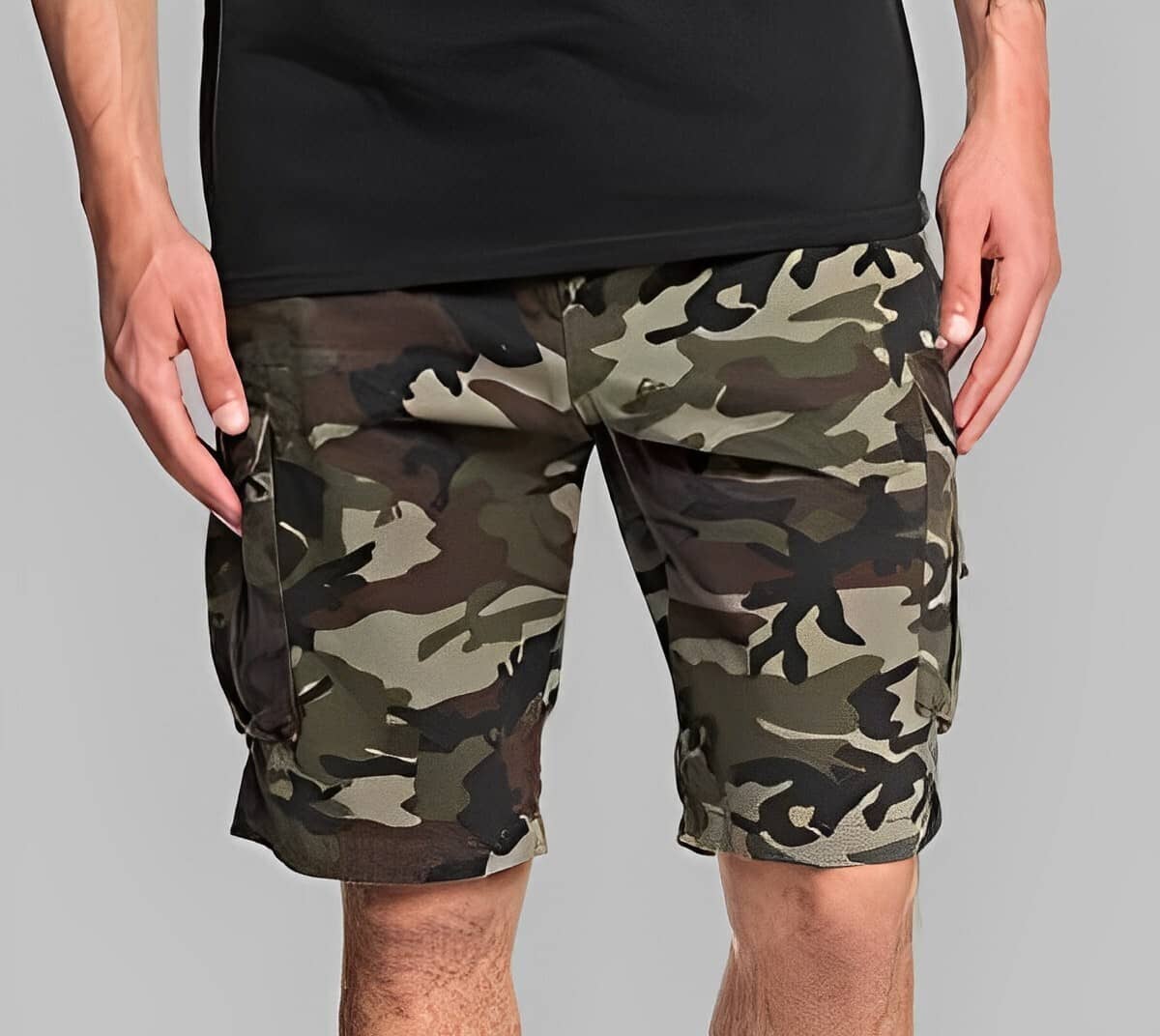 Reoutlook Green Cotton Blend Men's Cargos ( Pack of 1 ) - Shorts | Buy online on ZillyBuy