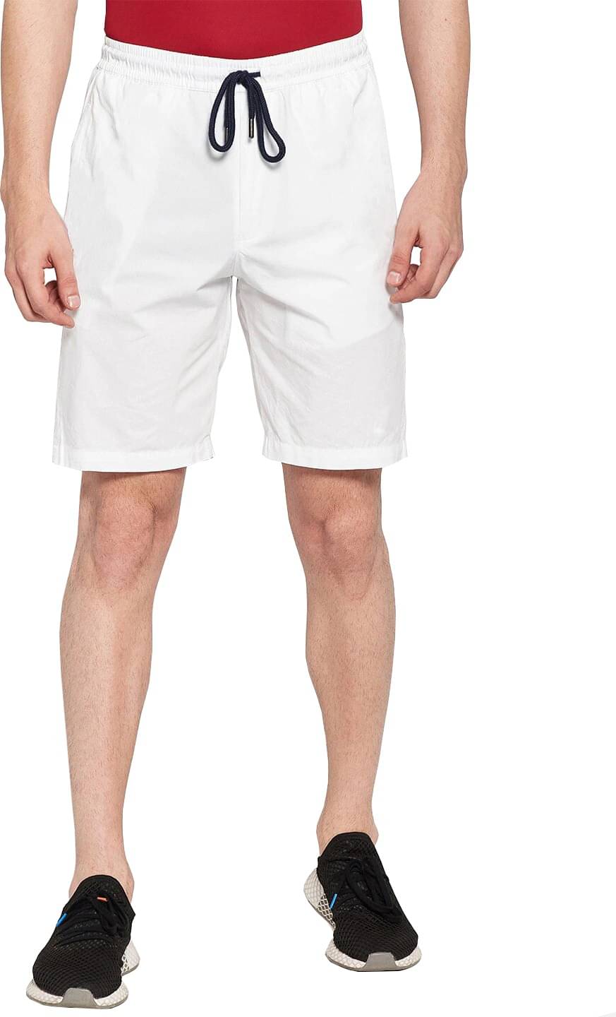     			Reoutlook White Cotton Blend Men's Shorts ( Pack of 1 )