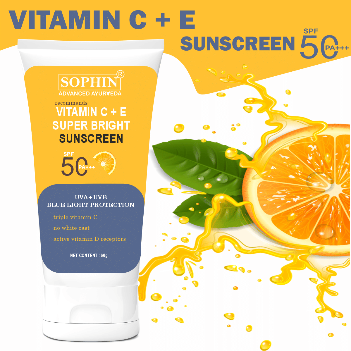 SOPHIN SPF 50 Sunscreen Cream For All Skin Type ( Pack of 1 )