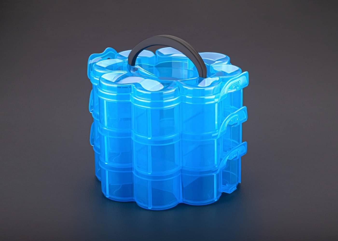 Vittamix 9 FLOWER GRID BLUE 1 Plastic Light Blue Multi-Purpose Container ( Set of 1 ) Vittamix 9 FLOWER GRID BLUE 1 Plastic Light Blue Multi-Purpose Container ( Set of 1 )